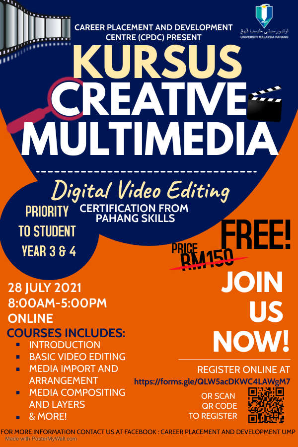 Creative Multimedia Course: Digital Video Editing